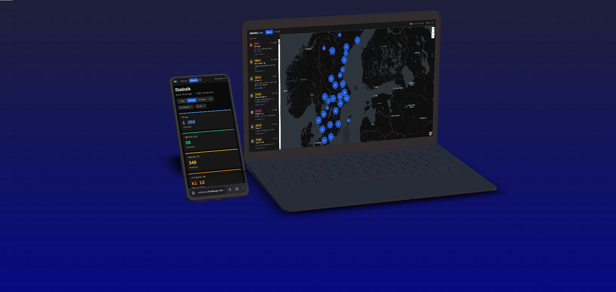 Händelsekartan screenshot
