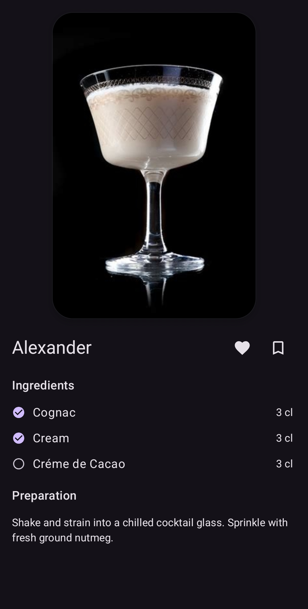Recipe detail