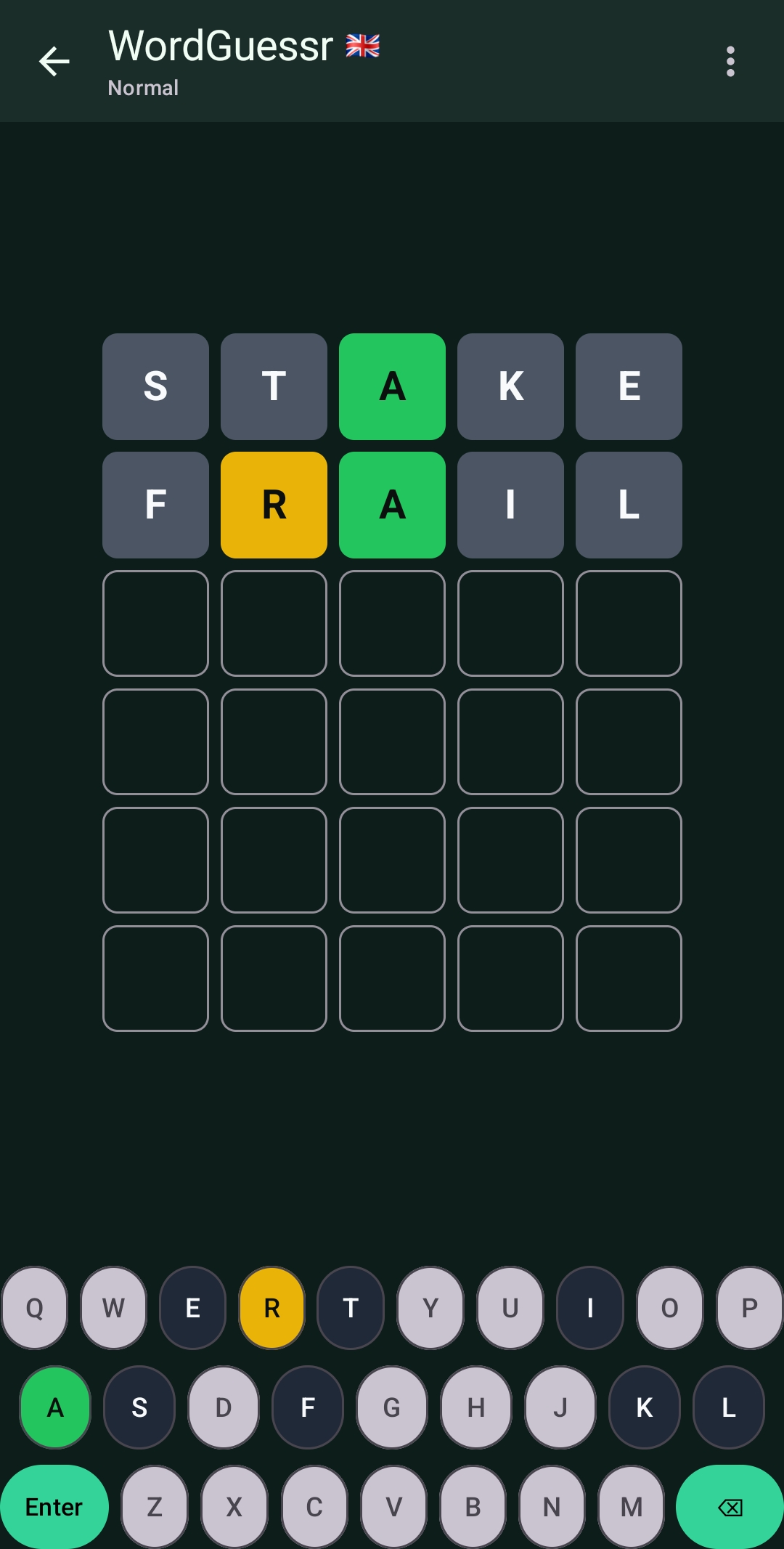 WordGuessr screenshot